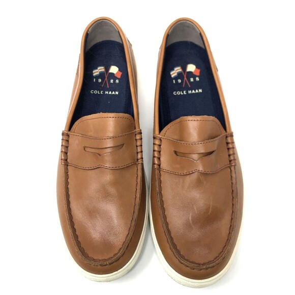 Cole Haan 1928 Nantucket Penny Loafers Mens Size 10 British Tan Grand OS Cushion - Picture 5 of 16